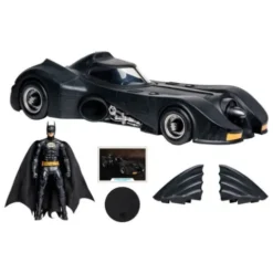 DC Multiverse Vehículo y Figura Batman 1989 with Batmobile 18 cm