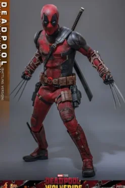 Deadpool & Wolverine Movie Masterpiece Figura 1/6 Deadpool (Battling Version) 30 cm