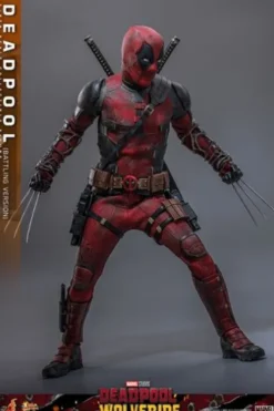 Deadpool & Wolverine Movie Masterpiece Figura 1/6 Deadpool (Battling Version) 30 cm