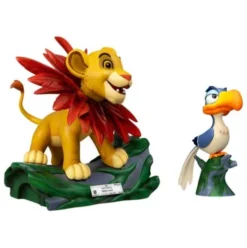 Disney pack de 2 Estatuas Master Craft El rey león Little Simba & Zazu 31 cm