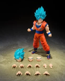 Dragon Ball Super Figura SH-Figuarts Super Saiyan God Super Son Goku (Blue power transcending Limits) 15 cm