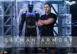 El caballero oscuro: La leyenda renace Figuras y Diorama Movie Masterpiece 1/6 Batman Armory with Bruce Wayne 30 cm