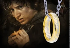El Señor de los Anillos Anillo Único con collar (Plata de ley)
