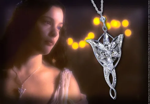 El Señor de los Anillos Colgante de Arwen Evenstar (Plata de ley)