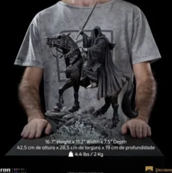 El Señor de los Anillos Estatua 1/10 Deluxe Art Scale Nazgul on Horse 42 cm