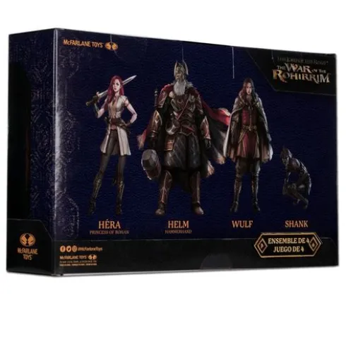 El Señor de los Anillos: la Guerra de los Rohirrim Pack de 4 Figuras 10 cm