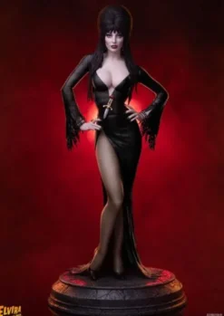 Elvira: Mistress of the Dark Estatua 1/4 Elvira (Black Glitter Dress) 48 cm