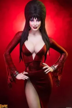 Elvira: Mistress of the Dark Estatua 1/4 Elvira (Red Glitter Dress) 48 cm