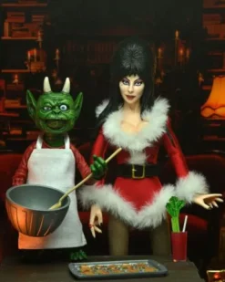 Elvira, Mistress of the Dark Figura Clothed Very Scary Xmas Elvira 20 cm