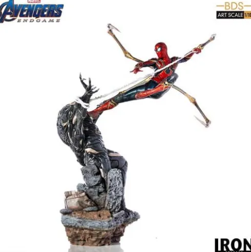 Estatua BDS Art Scale 1/10 Iron Spider vs Outrider 36 cm Vengadores Endgame