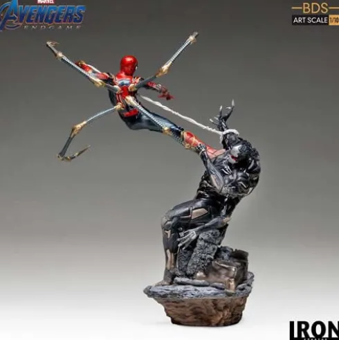 Estatua BDS Art Scale 1/10 Iron Spider vs Outrider 36 cm Vengadores Endgame