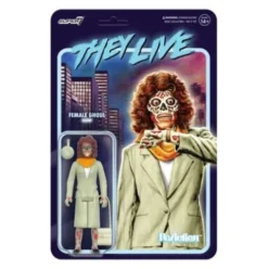 Están vivos Figura ReAction Wave 02 Female Ghoul (Glow) 10 cm