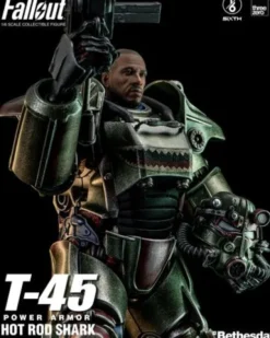 Fallout Figura FigZero 1/6 T-45 Hot Rod Shark Power Armor 37 cm