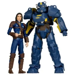 Fallout 4 Pack de 2 Figuras T-60 Vault Tec & Sole Survivor 18 cm
