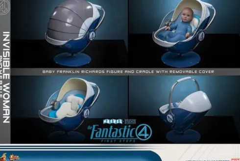 Fantastic Four First Steps Figura Movie Masterpiece 1/6 Invisible Woman and Herbie Deluxe Version