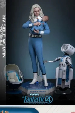 Fantastic Four First Steps Figura Movie Masterpiece 1/6 Invisible Woman and Herbie Deluxe Version