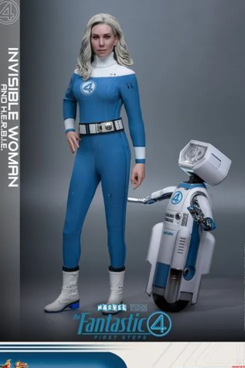 Fantastic Four First Steps Figura Movie Masterpiece 1/6 Invisible Woman and Herbie Deluxe Version
