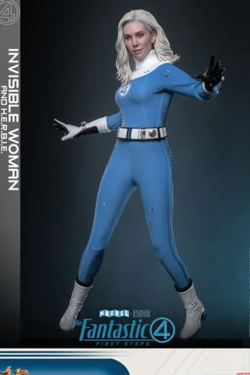 Fantastic Four First Steps Figura Movie Masterpiece 1/6 Invisible Woman and Herbie Deluxe Version