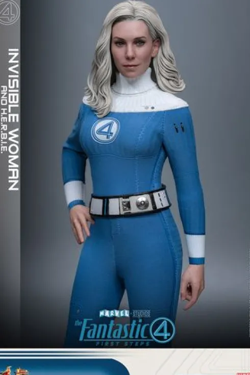 Fantastic Four First Steps Figura Movie Masterpiece 1/6 Invisible Woman and Herbie Deluxe Version