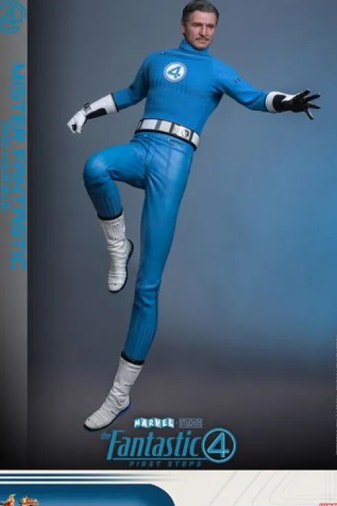 Fantastic Four First Steps Figura Movie Masterpiece 1/6 Mr Fantastic and Herbie Deluxe Version