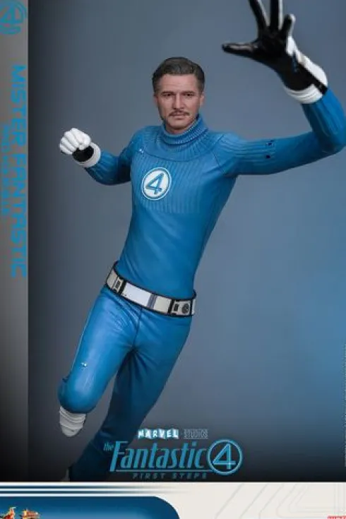 Fantastic Four First Steps Figura Movie Masterpiece 1/6 Mr Fantastic and Herbie Deluxe Version