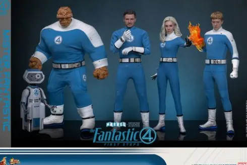 Fantastic Four First Steps Figura Movie Masterpiece 1/6 Mr Fantastic and Herbie Deluxe Version