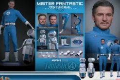 Fantastic Four First Steps Figura Movie Masterpiece 1/6 Mr Fantastic and Herbie Deluxe Version