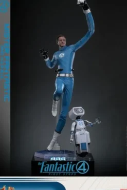 Fantastic Four First Steps Figura Movie Masterpiece 1/6 Mr Fantastic and Herbie Deluxe Version