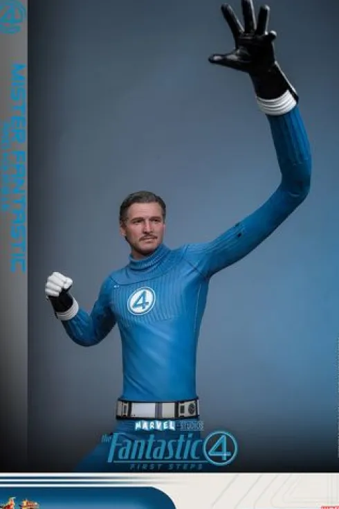 Fantastic Four First Steps Figura Movie Masterpiece 1/6 Mr Fantastic and Herbie Deluxe Version