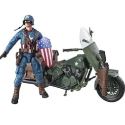 Figura Capitán América con Moto Marvel Legends 80 Aniversario