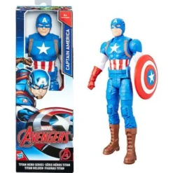 Figura Titán Capitán América de los Vengadores de Marvel