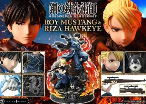 Fullmetal Alchemist Estatua Concept Masterline 1/6 Roy Mustang & Riza Hawkeye Regular Version 50 cm