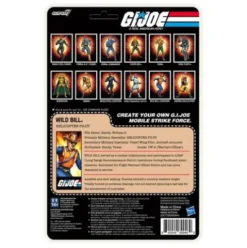 GI Joe Figura ReAction+ Wave 3 Wild Bill (Cartoon) 10 cm