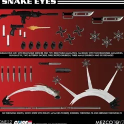G.I. Joe Figura 1/12 Snake Eyes Deluxe Edition 17 cm