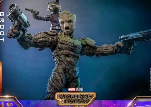 Guardianes de la Galaxia vol. 3 Figura Movie Masterpiece 1/6 Groot (Deluxe Version) 32 cm