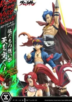 Gurren Lagann Estatua Ultimate Premium Masterline Series 1/4 Kamina, Simon & Yoko with Lagann Deluxe Bonus Version 97 cm