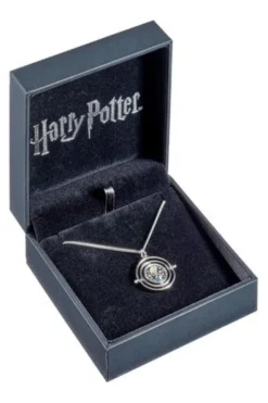 Harry Potter Collar con Colgante Giratiempo (Plata de ley)