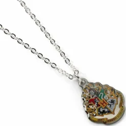Harry Potter Collar con Colgante Hogwarts (bañado en plata)