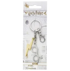 Harry Potter Llavero Rayo & gafas (bañado en plata)