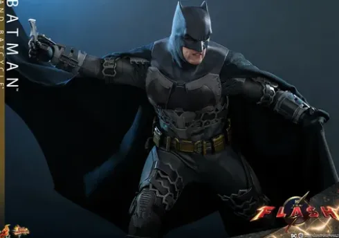 Hot Toys The Flash Figura Masterpiece 1/6 Batman & Batcycle