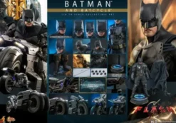 Hot Toys The Flash Figura Masterpiece 1/6 Batman & Batcycle