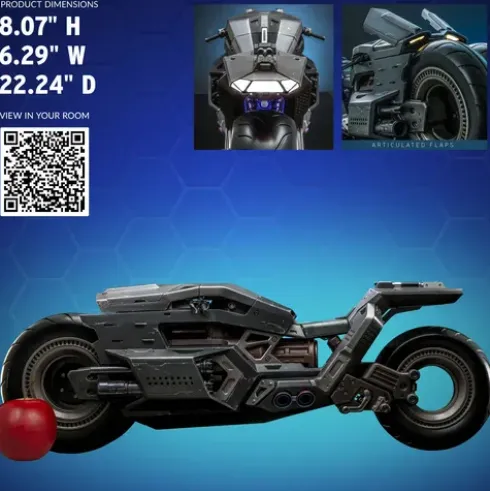 Hot Toys The Flash Figura Masterpiece 1/6 Batcycle