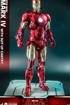 Iron Man 2 Figura 1/4 Iron Man Mark IV with Suit-Up Gantry 49 cm