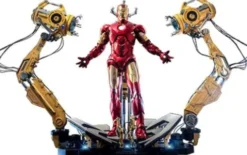 Iron Man 2 Figura 1/4 Iron Man Mark IV with Suit-Up Gantry 49 cm