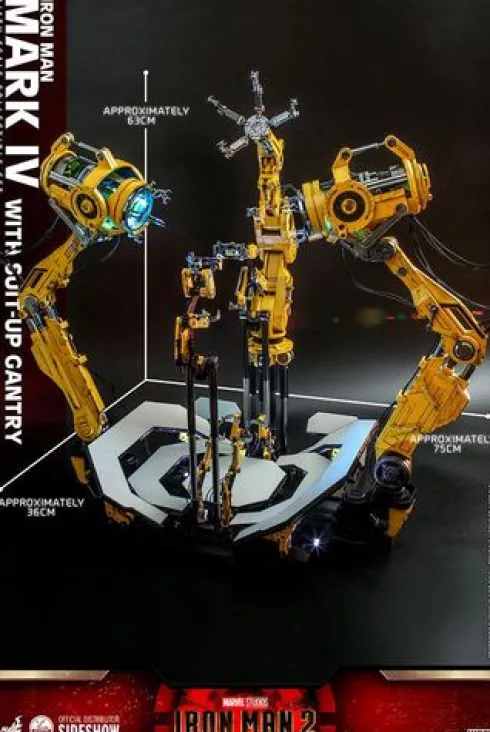 Iron Man 2 Figura 1/4 Iron Man Mark IV with Suit-Up Gantry 49 cm