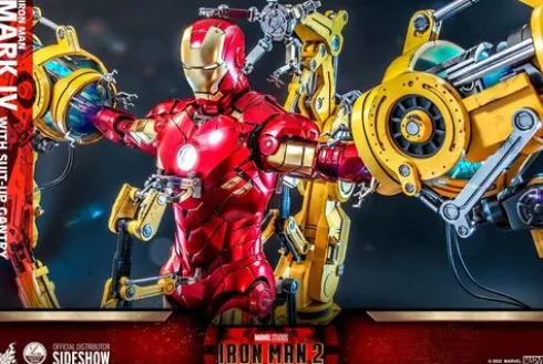 Iron Man 2 Figura 1/4 Iron Man Mark IV with Suit-Up Gantry 49 cm