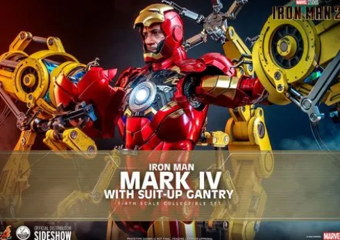 Iron Man 2 Figura 1/4 Iron Man Mark IV with Suit-Up Gantry 49 cm