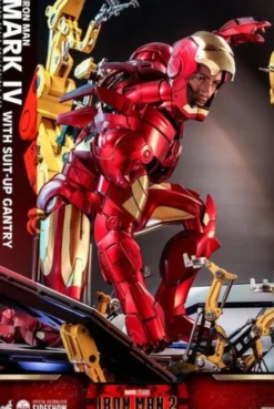 Iron Man 2 Figura 1/4 Iron Man Mark IV with Suit-Up Gantry 49 cm