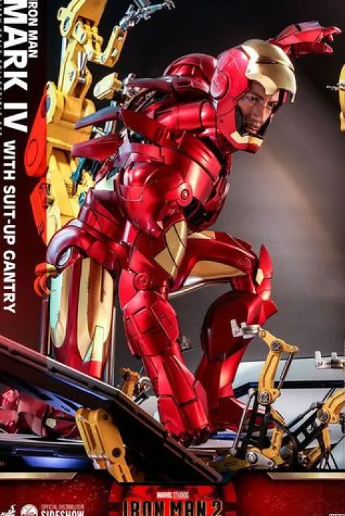 Iron Man 2 Figura 1/4 Iron Man Mark IV with Suit-Up Gantry 49 cm