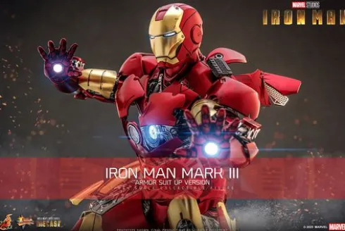 Iron Man Figura Movie Masterpiece 1/6 Iron Man Mark III (Armor Suit Up Version)